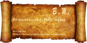 Brezoviczki Mónika névjegykártya